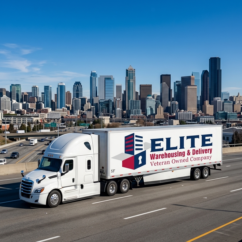 Elite Truck near City Skyline